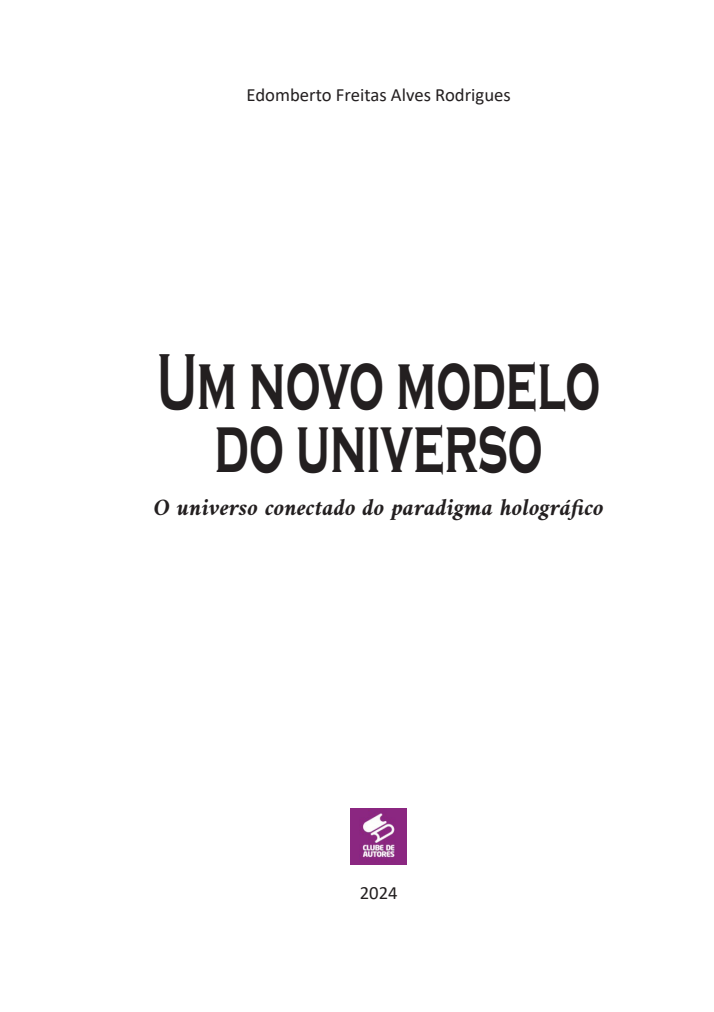 Capa do livro Um novo modelo do universo